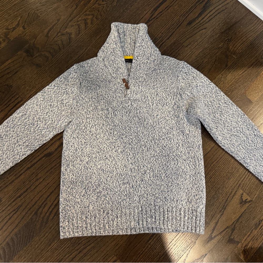 Banana Republic Men’s Marled Navy & White Sweater